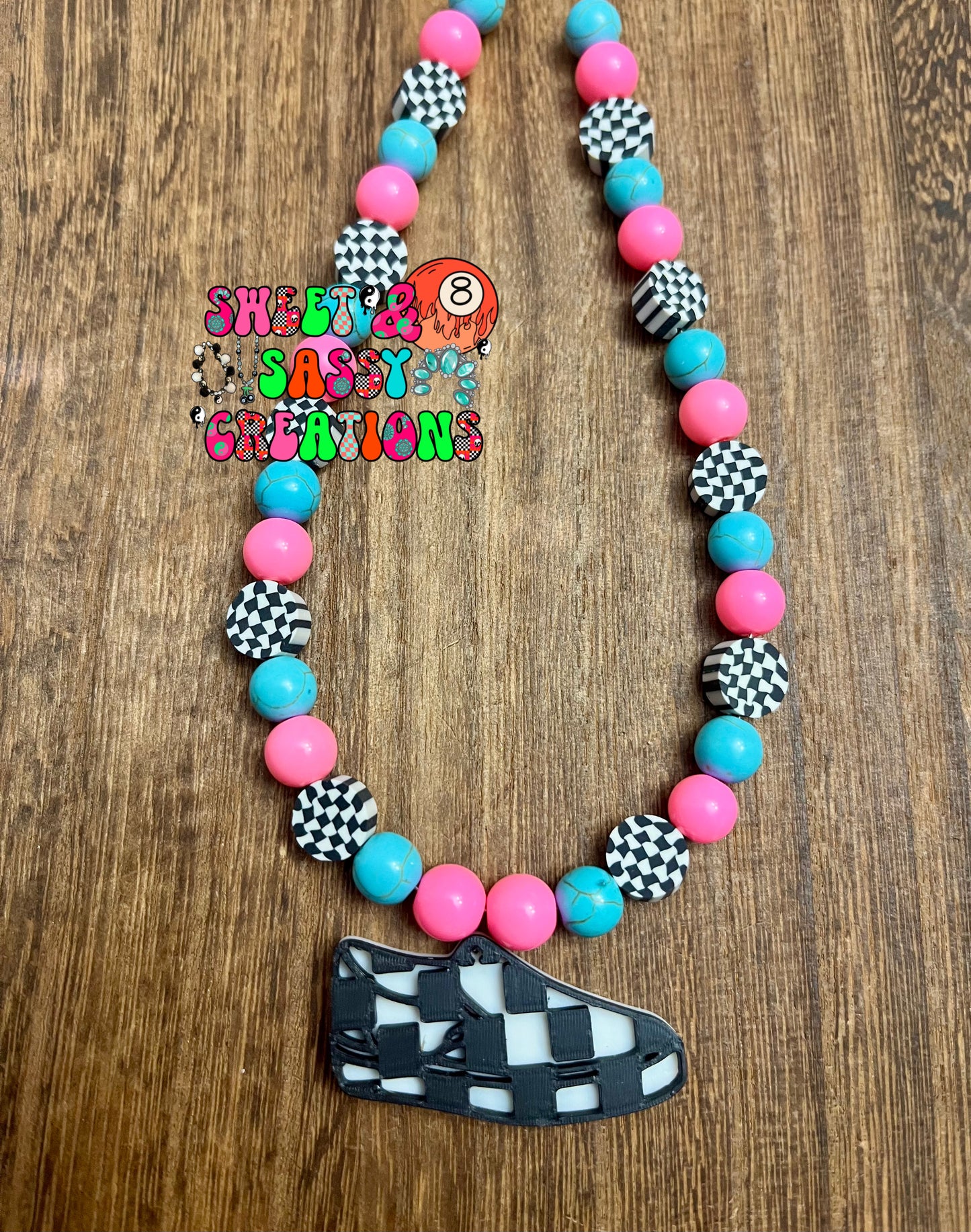 Off the walls mashup necklace (please leave size in notes at checkout)