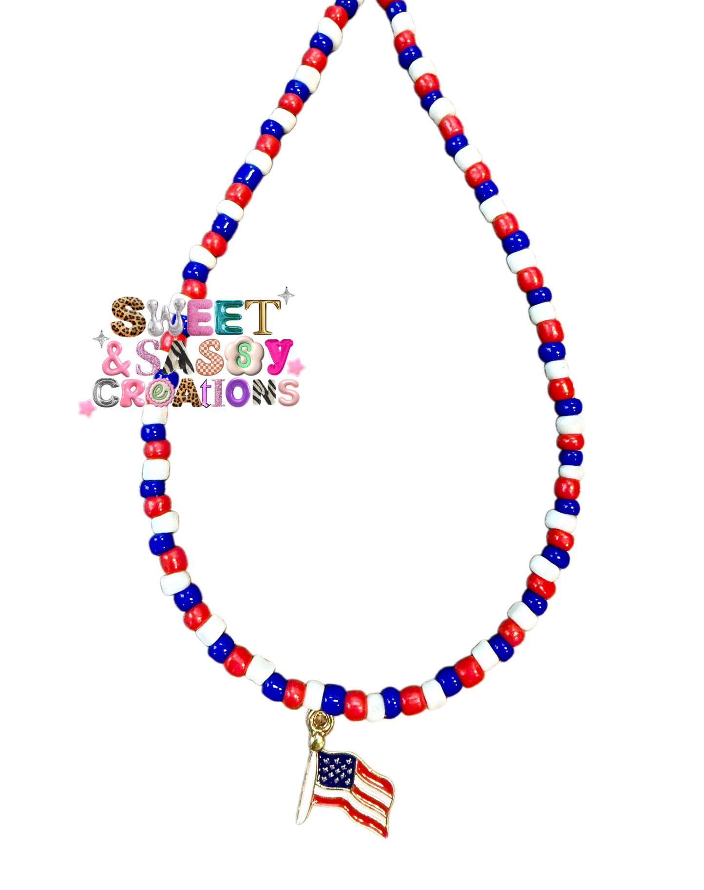 Land of the Free Necklace (please leave size in notes at checkout)