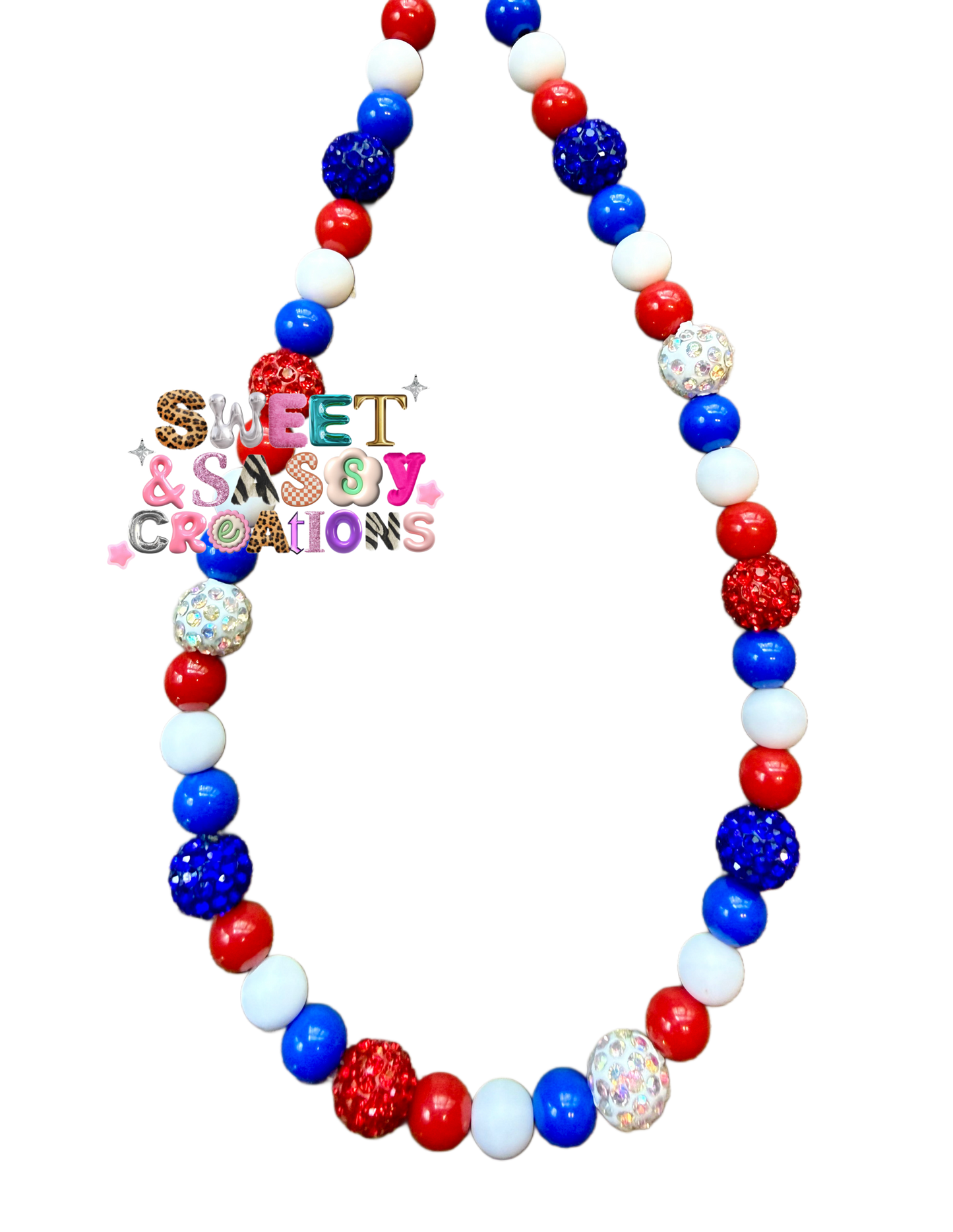 Firecracker Queen Necklace (please leave size in notes at checkout)