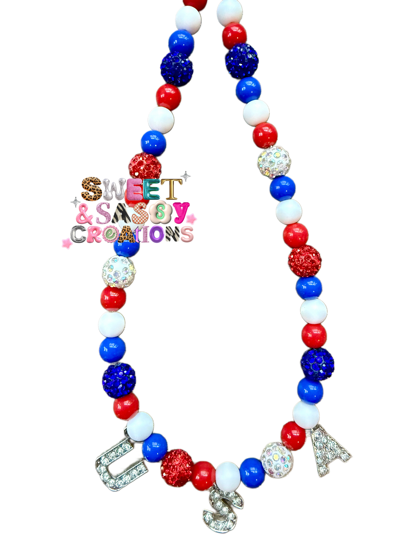 Party in the USA Necklace (please leave size in notes at checkout)