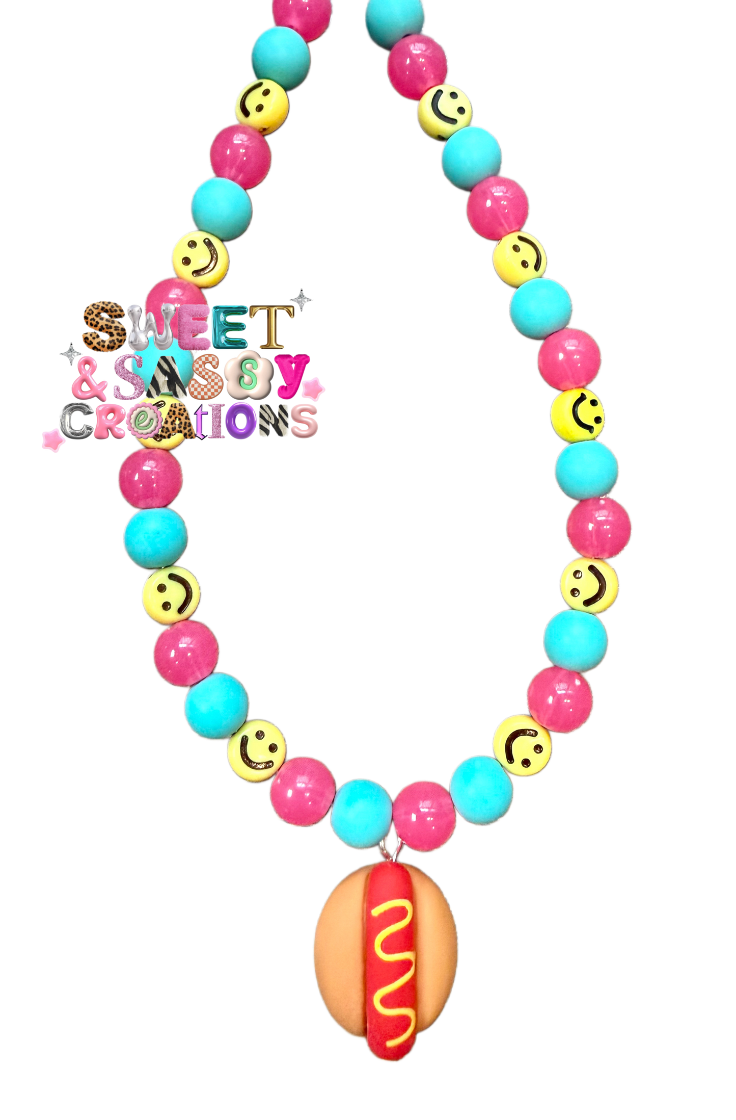 It’s a bad day to be a hotdog necklace (please leave size in notes at checkout)