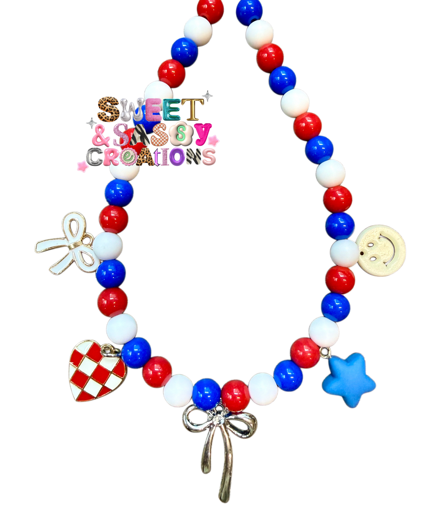 America the Beautiful Necklace (charms may vary) please leave size in notes at checkout