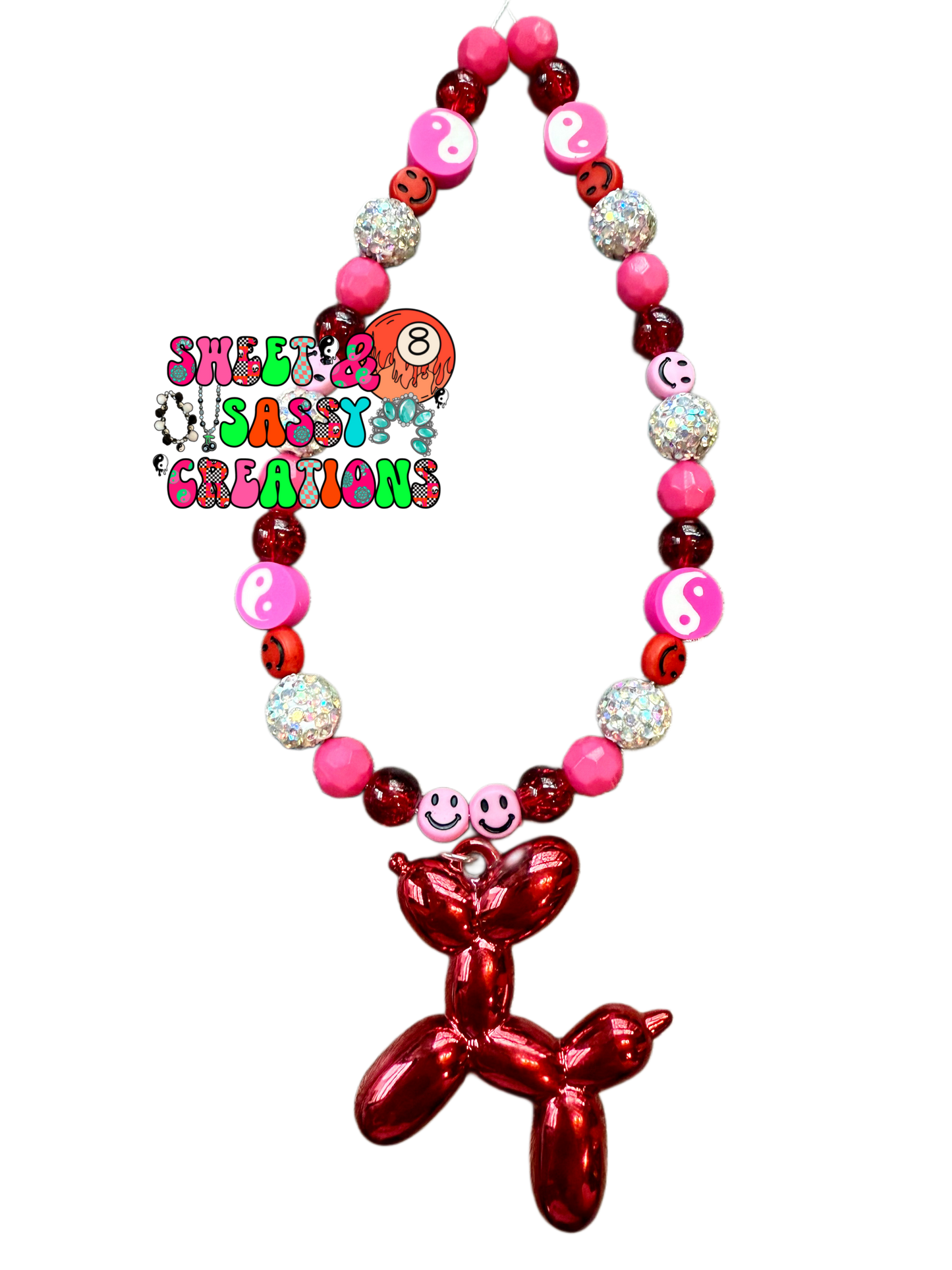 Balloon crush necklace (select color and leave size in notes at checkout)
