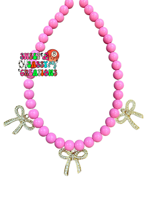 Nothing but bows Necklace (please leave size in notes at checkout)