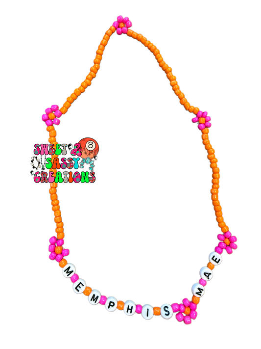 Daisy Name Necklace (please leave size in notes at checkout) these will have a clasp
