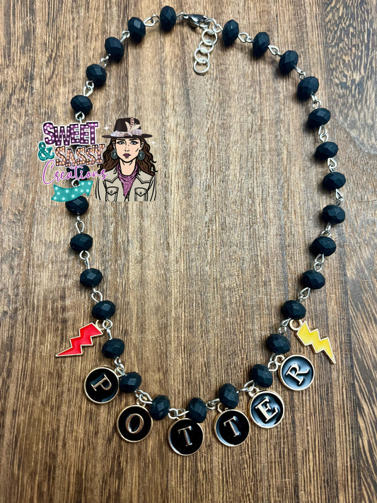 Potter Necklace (leave size in notes at checkout)