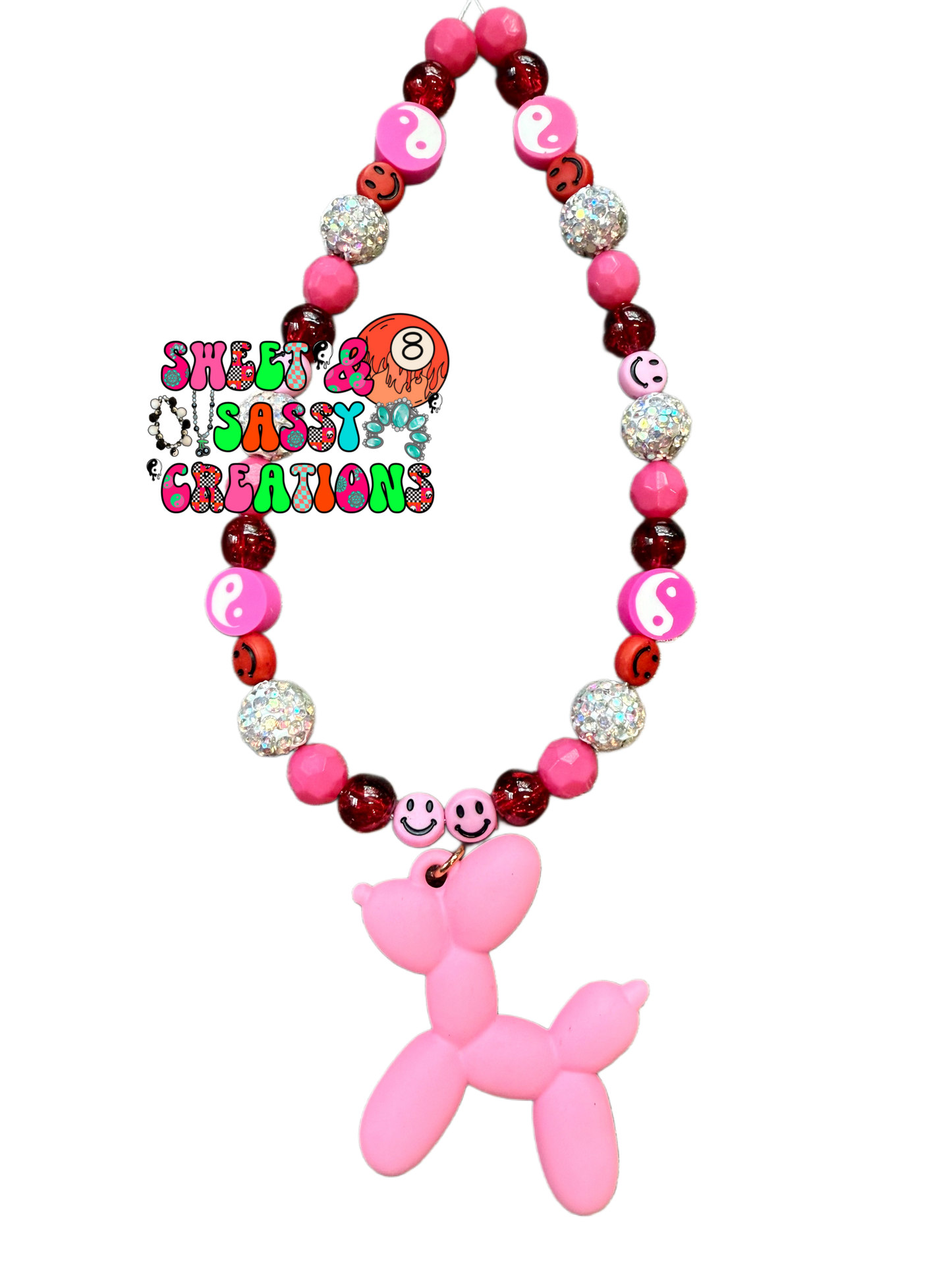 Balloon crush necklace (select color and leave size in notes at checkout)