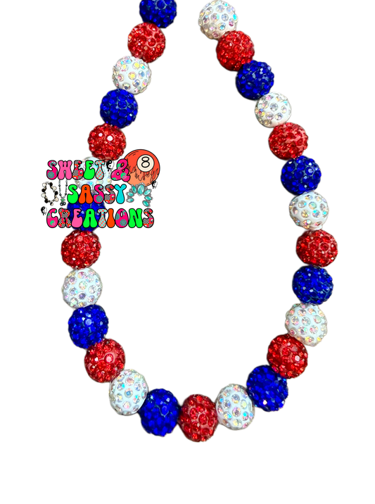 USA Drip Necklace (Please leave size in notes at checkout)