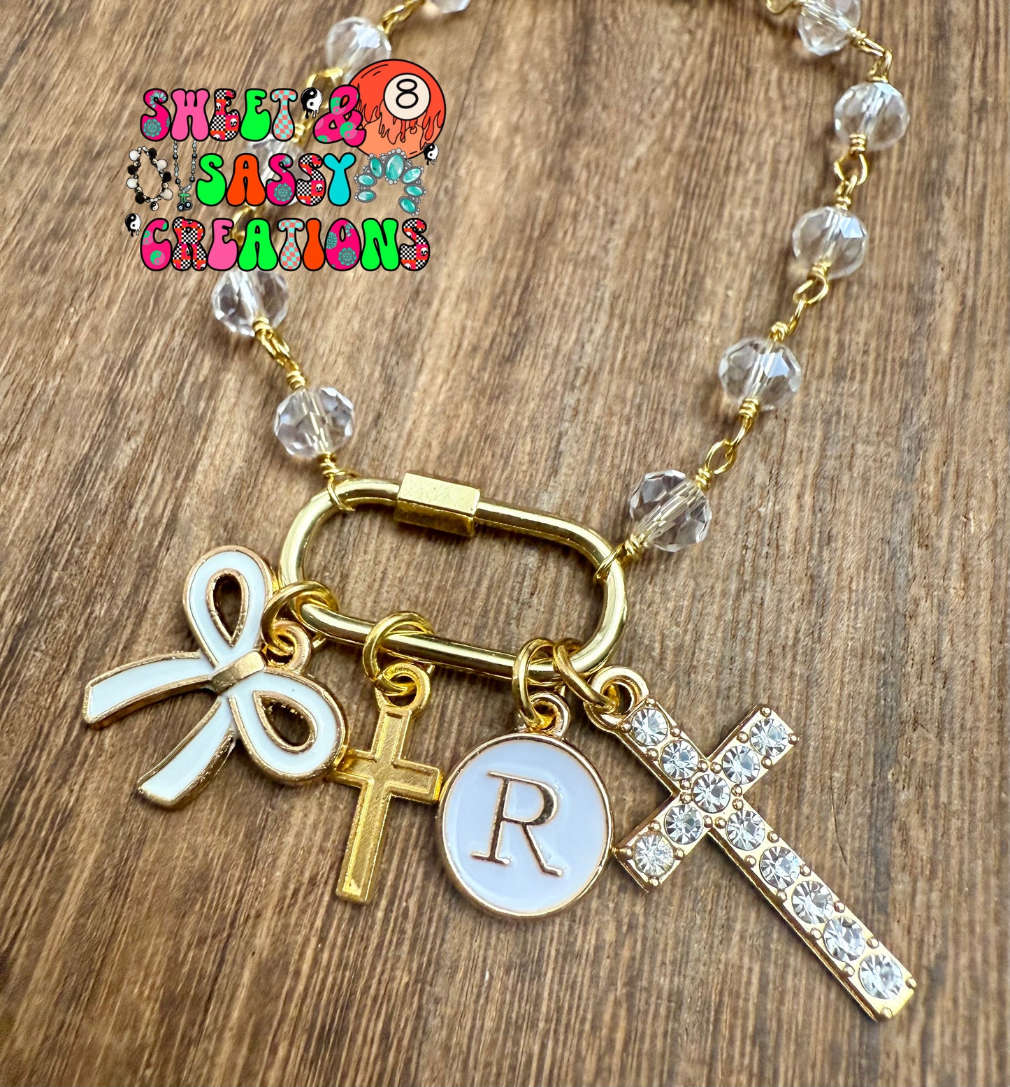Walk by faith (please leave size in notes at checkout) leave charm suggestions in notes if you want any changes