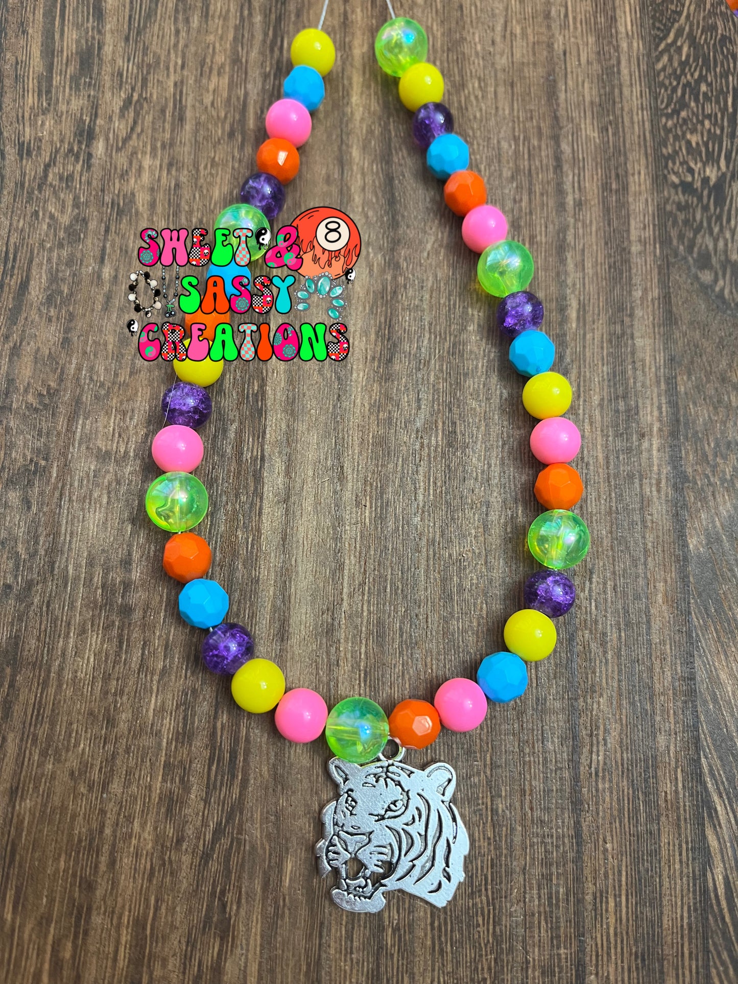 Tiger mashup necklace