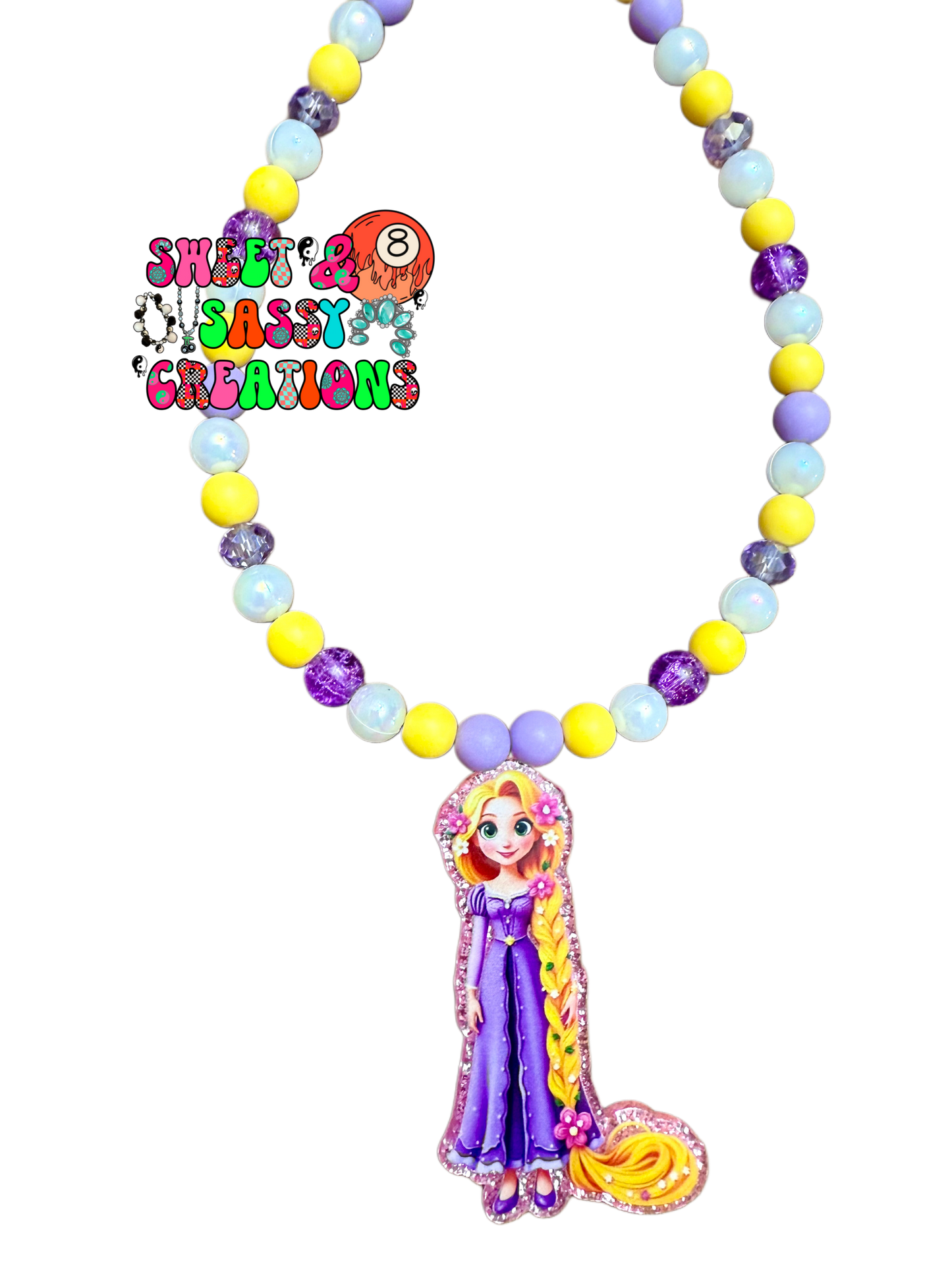 OOAK Let your hair down necklace (please leave size in notes at checkout)