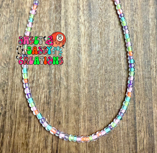 Lucia’s layering rainbow necklace (please leave size in notes at checkout)