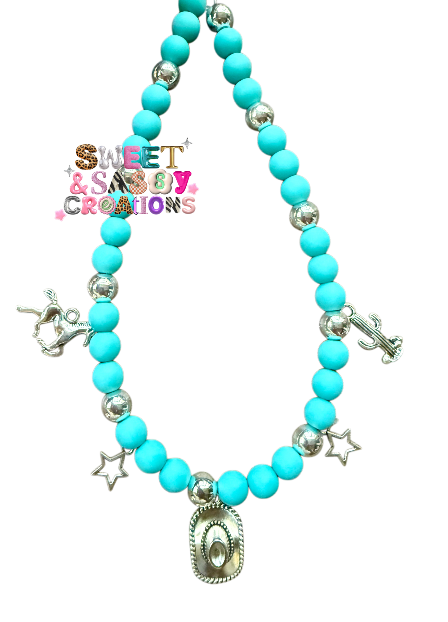 Turquoise Cowgirl Necklace (please leave size in notes at checkout)