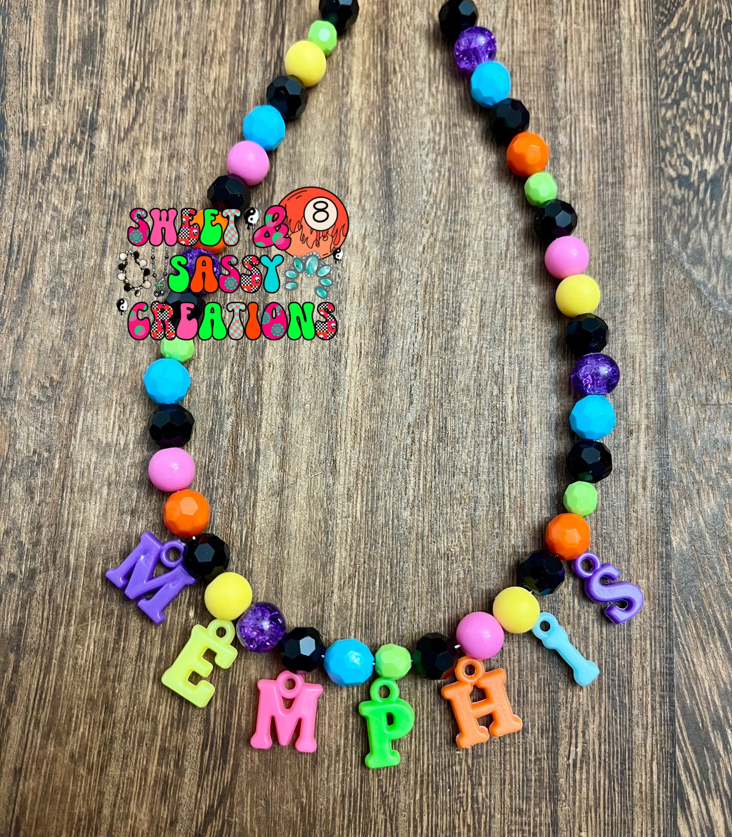 Neon Name Necklace (please leave size in notes at checkout)