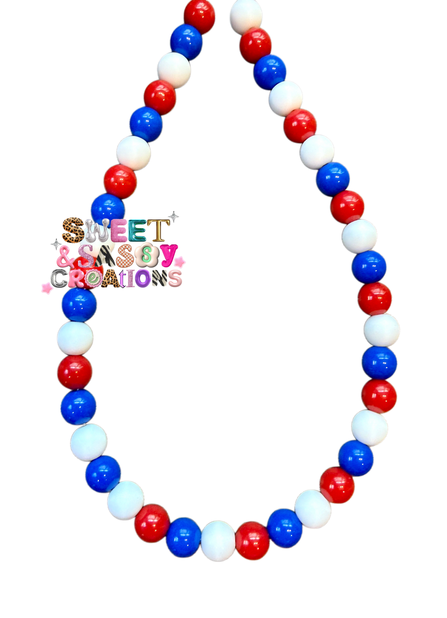 Star Spangled Babe Necklace (please leave size in notes at checkout)