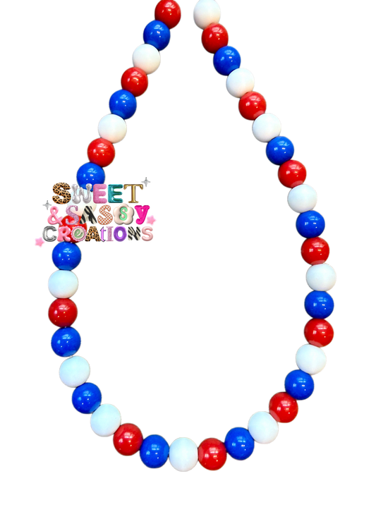 Star Spangled Babe Necklace (please leave size in notes at checkout)