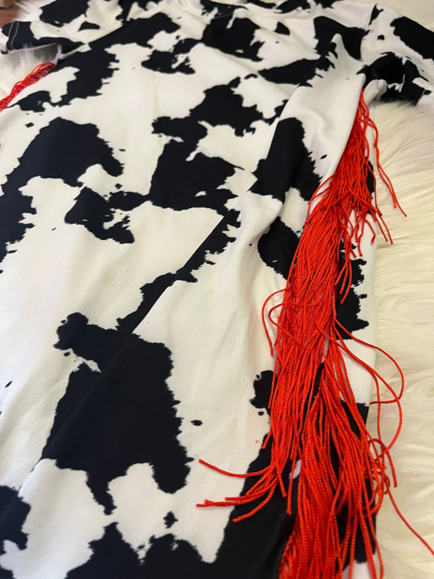 Kids Cowprint T-shirt Dress