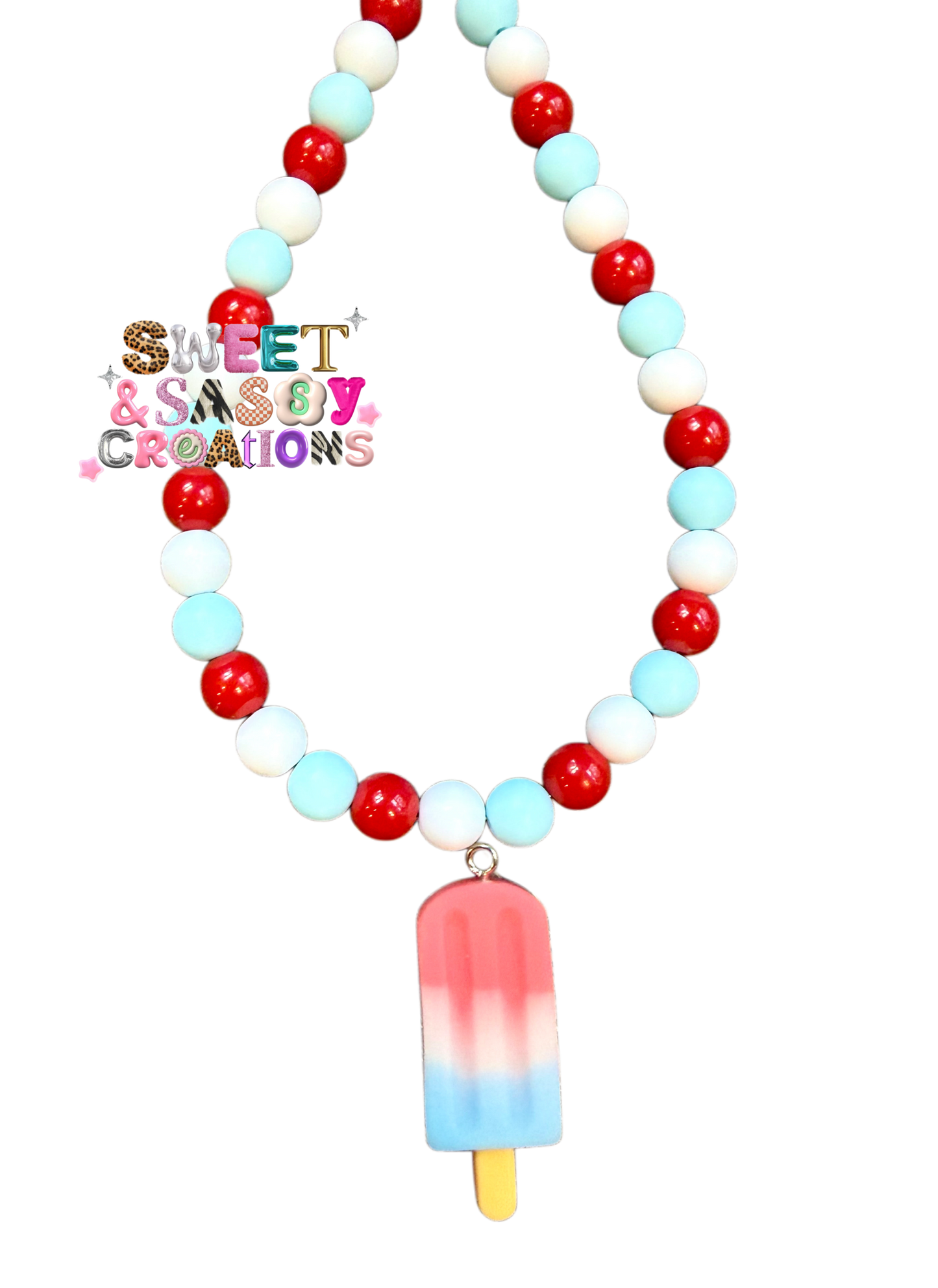 Freedom on Ice Necklace (please leave size in notes at checkout)