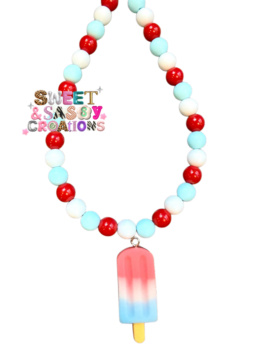 Freedom on Ice Necklace (please leave size in notes at checkout)