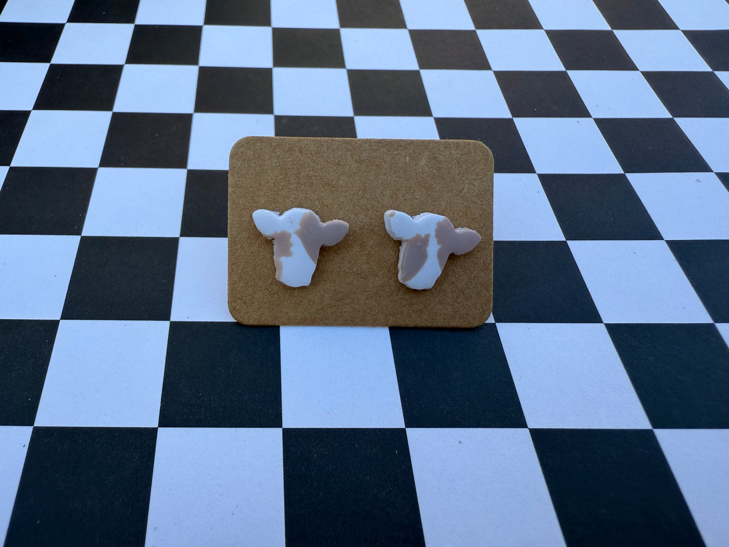 Small Cow studs (clay)