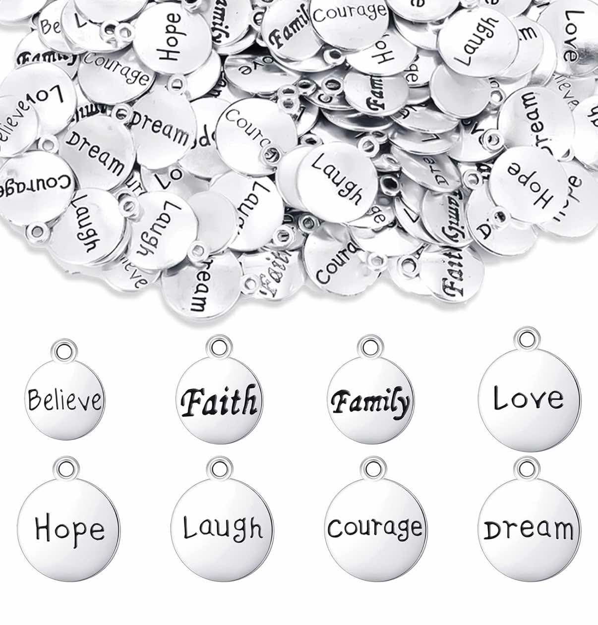 Walk by faith (please leave size in notes at checkout) leave charm suggestions in notes if you want any changes