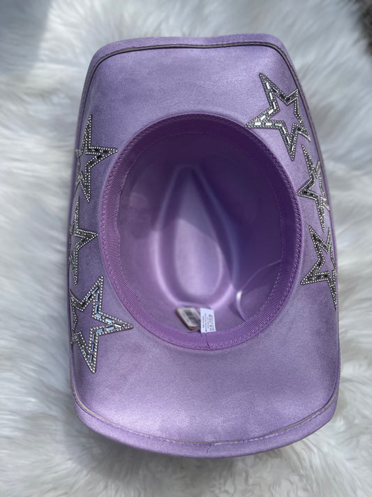 Lavender Star Fedora Hat