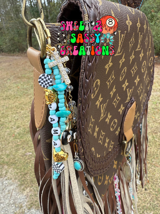 Sassy Drip Bag Chains (completely customizable) leave notes at checkout.