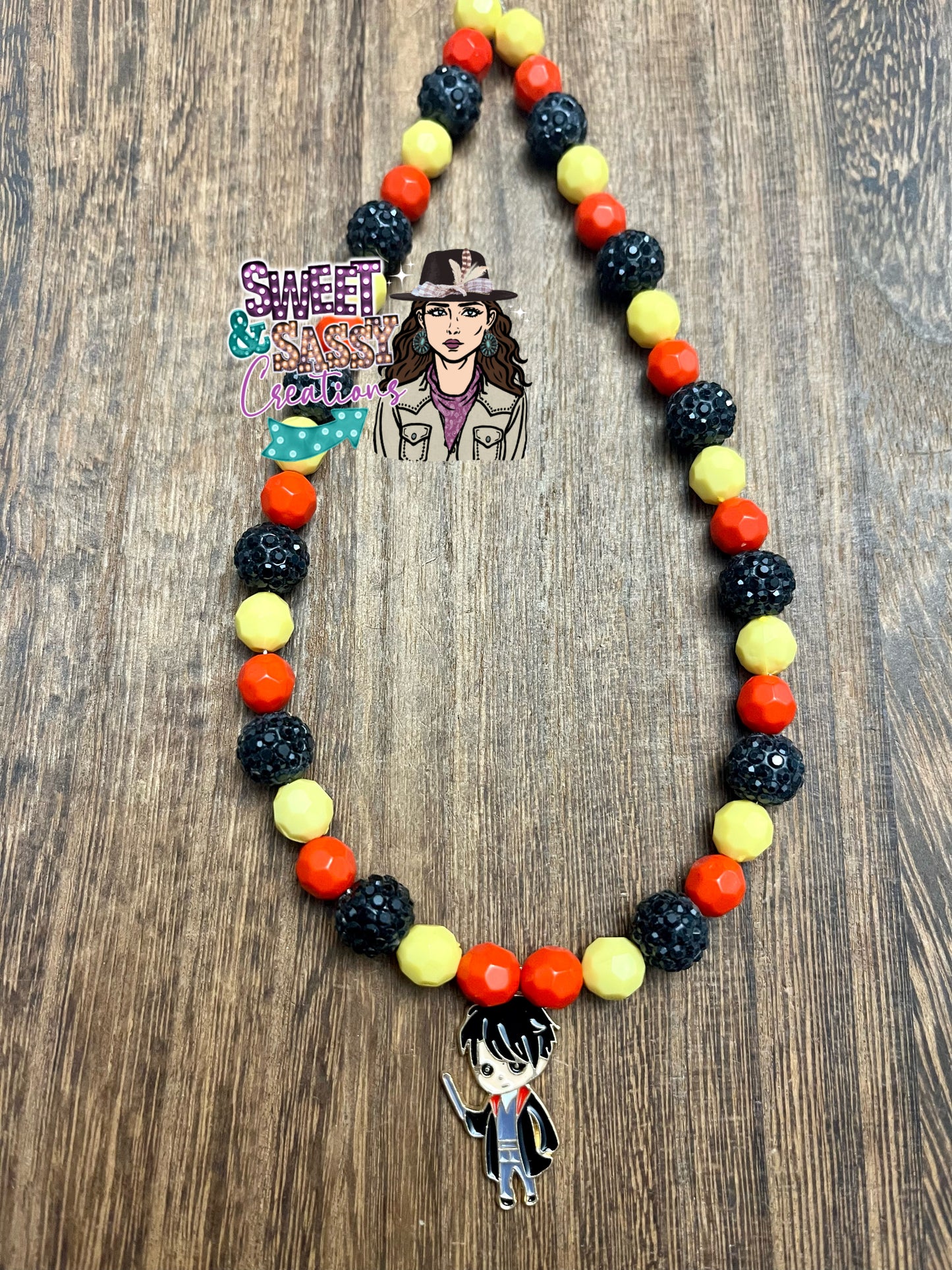 Character Necklace ( please leave size in notes at checkout)