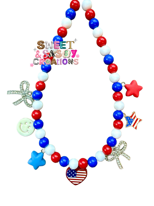 Born in the USA Necklace (please leave size in notes at checkout)
