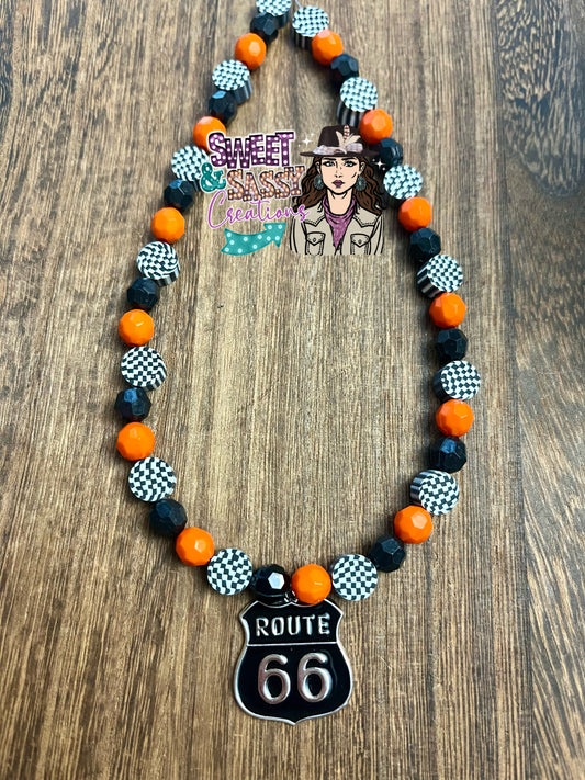 HD Route 6🖤6 Necklace ( please leave size in notes at checkout)