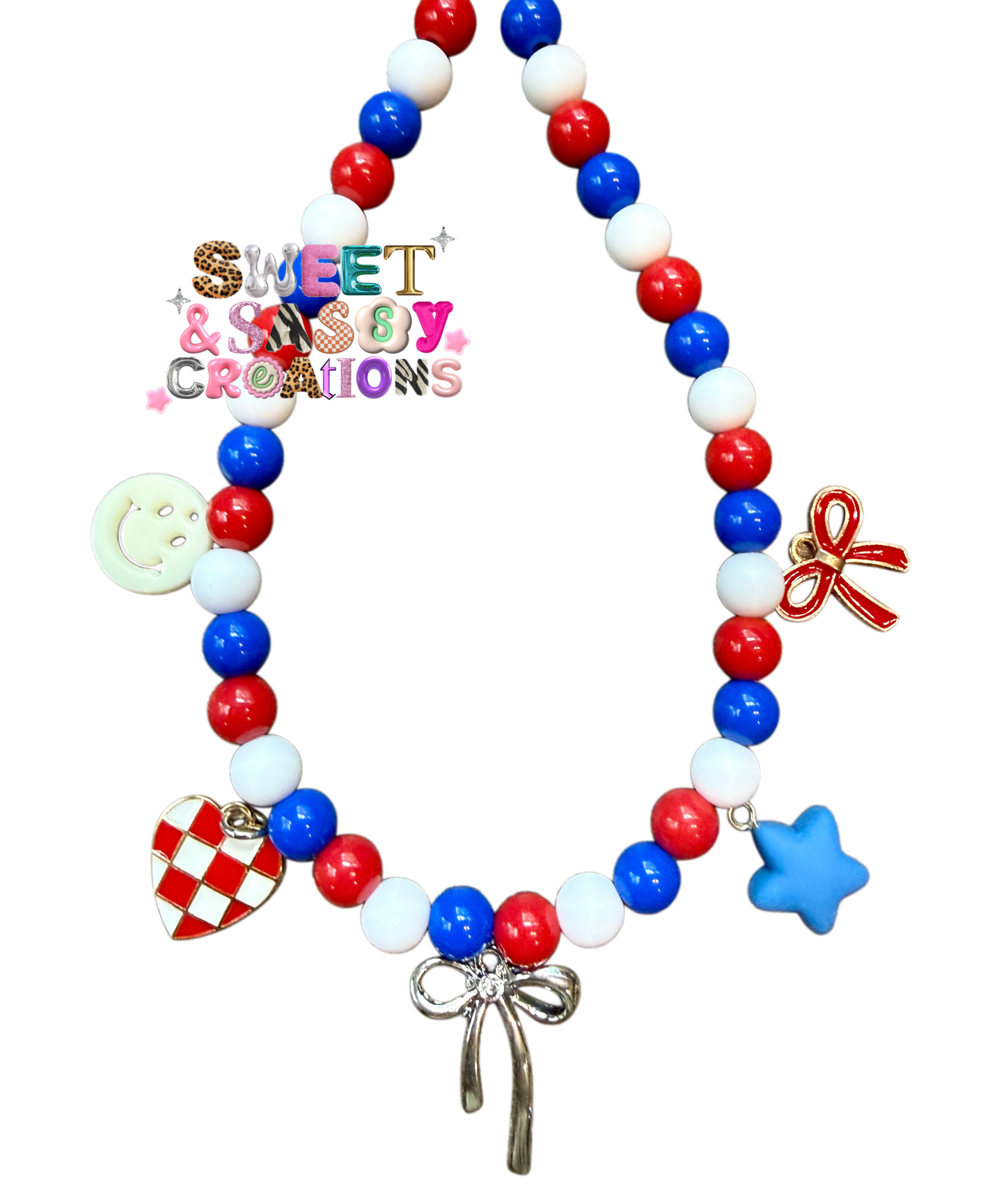 America the Beautiful Necklace (charms may vary) please leave size in notes at checkout