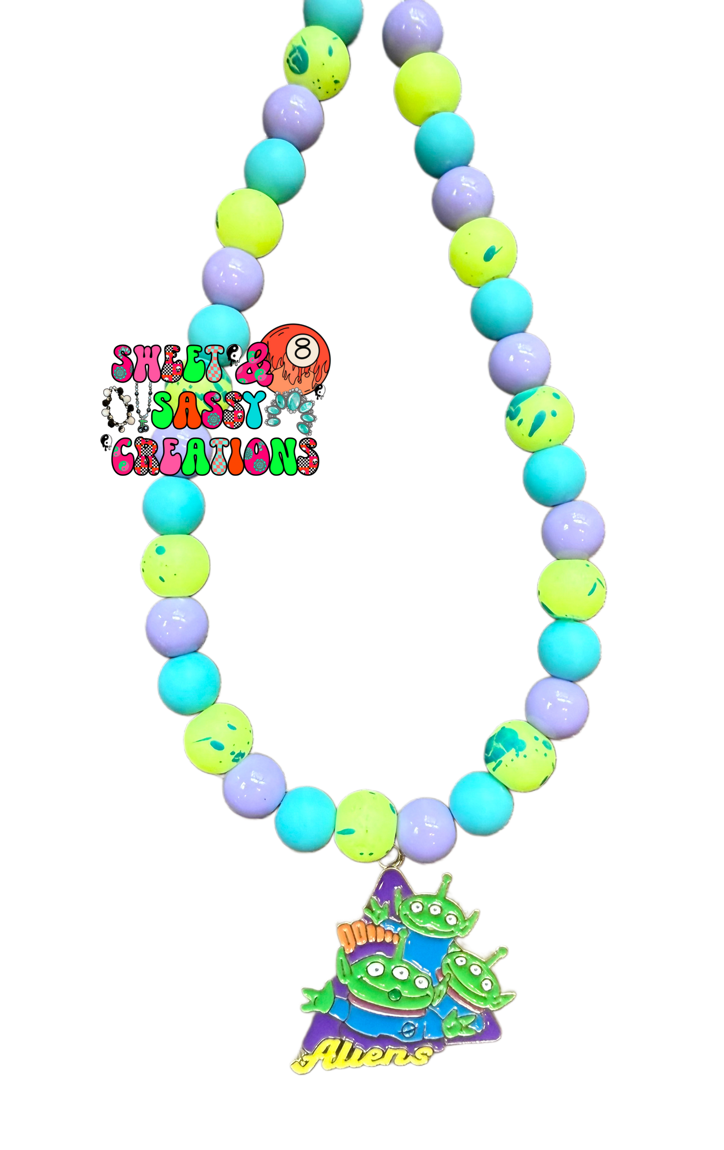 Neon friend in my necklace (please leave size in notes at checkout)