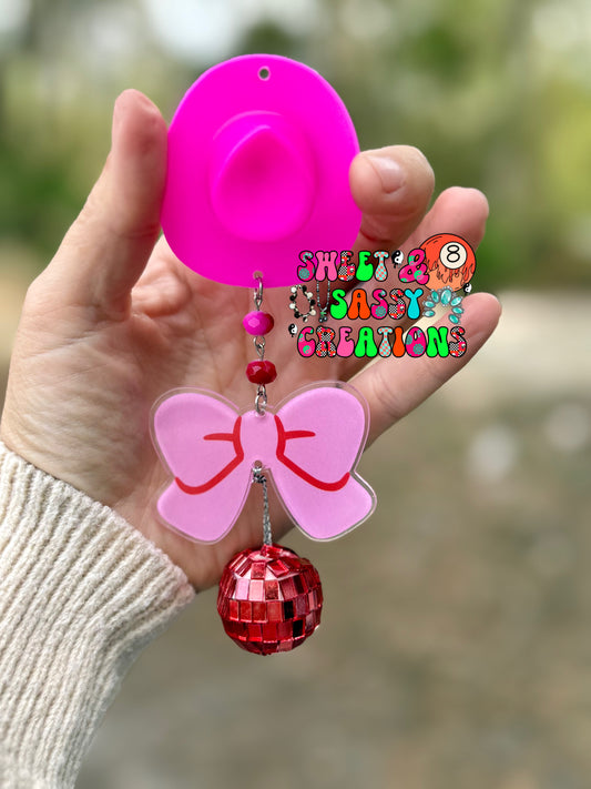 Custom Car Mirror Charms (leave themes and colors in notes) it will be sent mystery if not