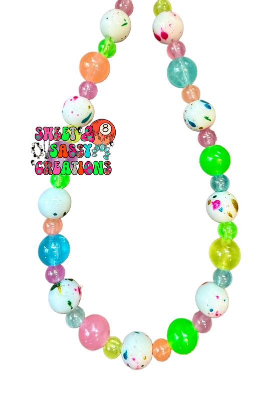 Sassy after dark (please leave size in notes at checkout) some beads glow in the dark