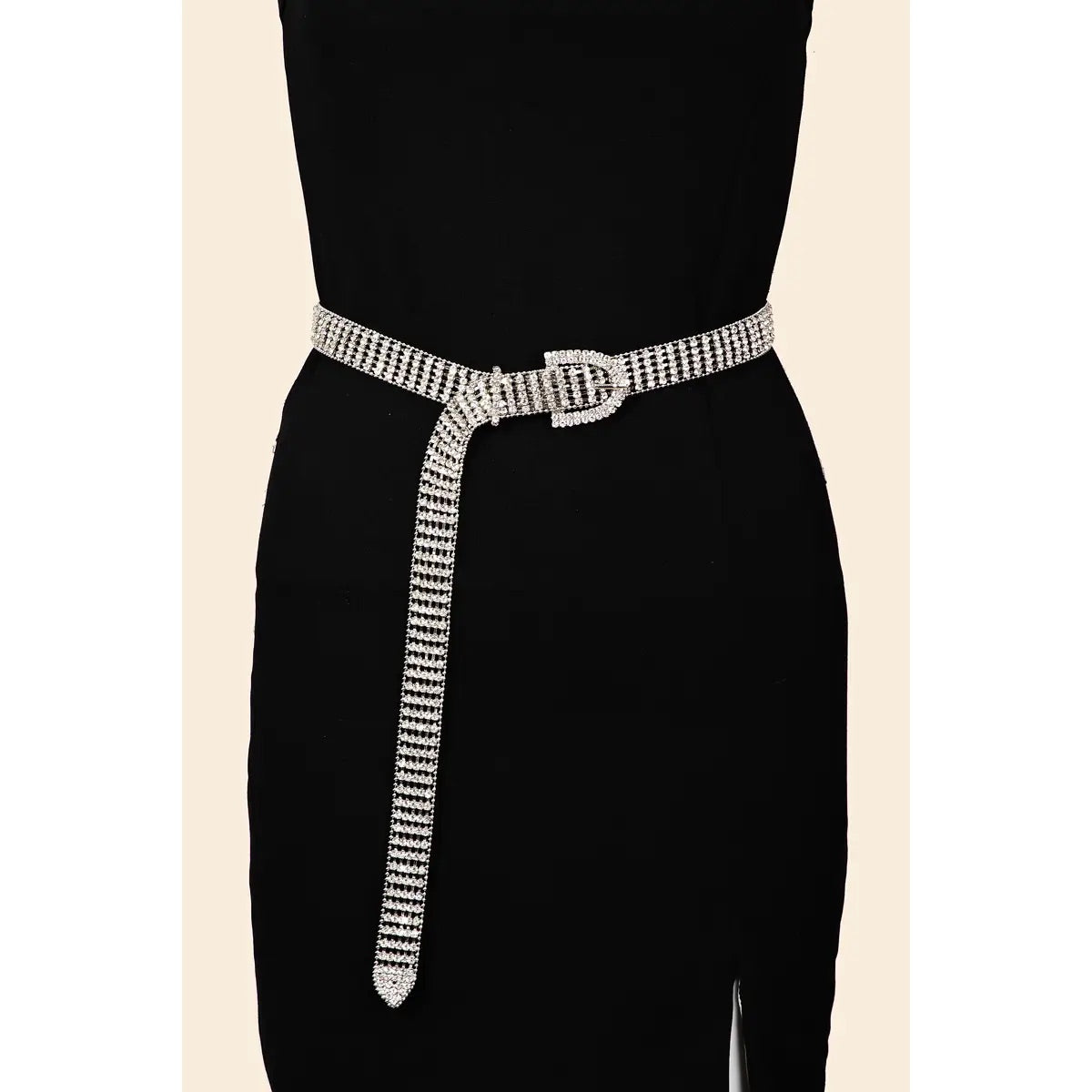 Rhinestone Belt (Silver)
