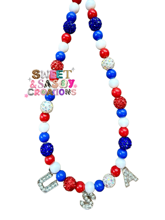 Party in the USA Necklace (please leave size in notes at checkout)