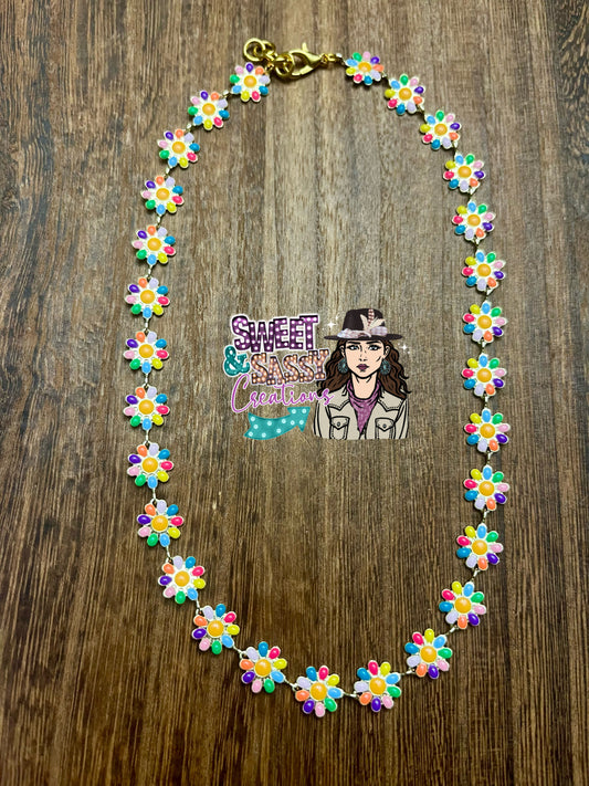 Flower chain Necklace