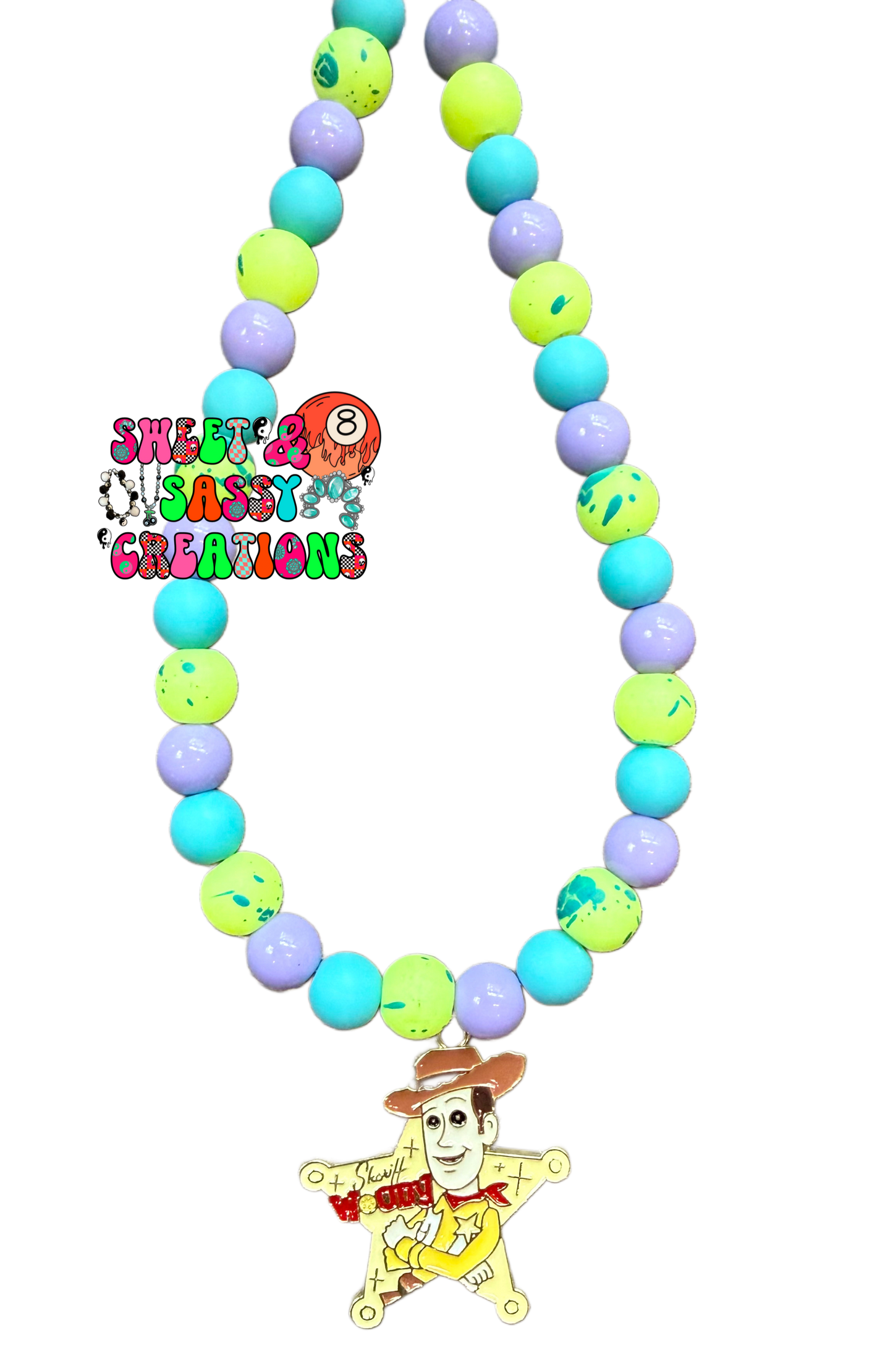 Neon friend in my necklace (please leave size in notes at checkout)