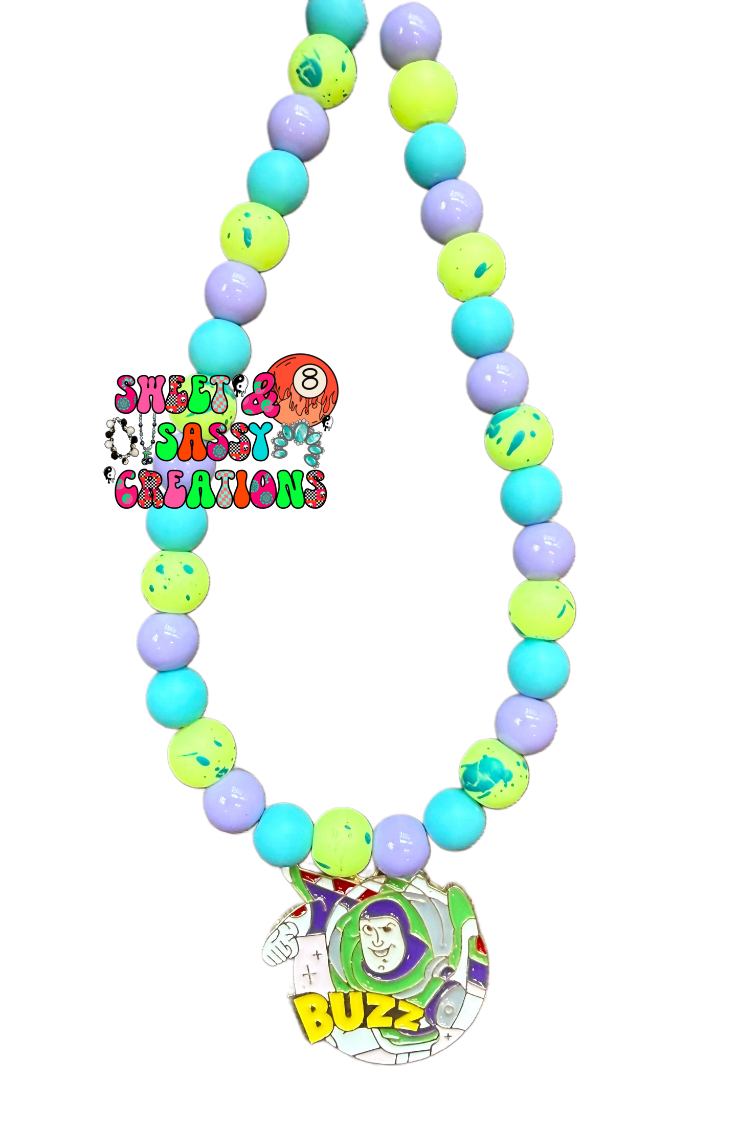 Neon friend in my necklace (please leave size in notes at checkout)
