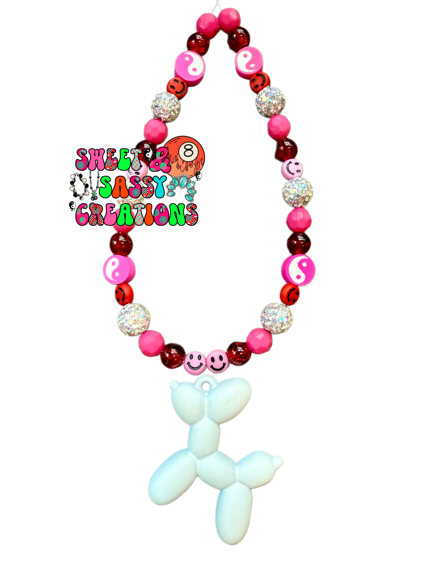 Balloon crush necklace (select color and leave size in notes at checkout)
