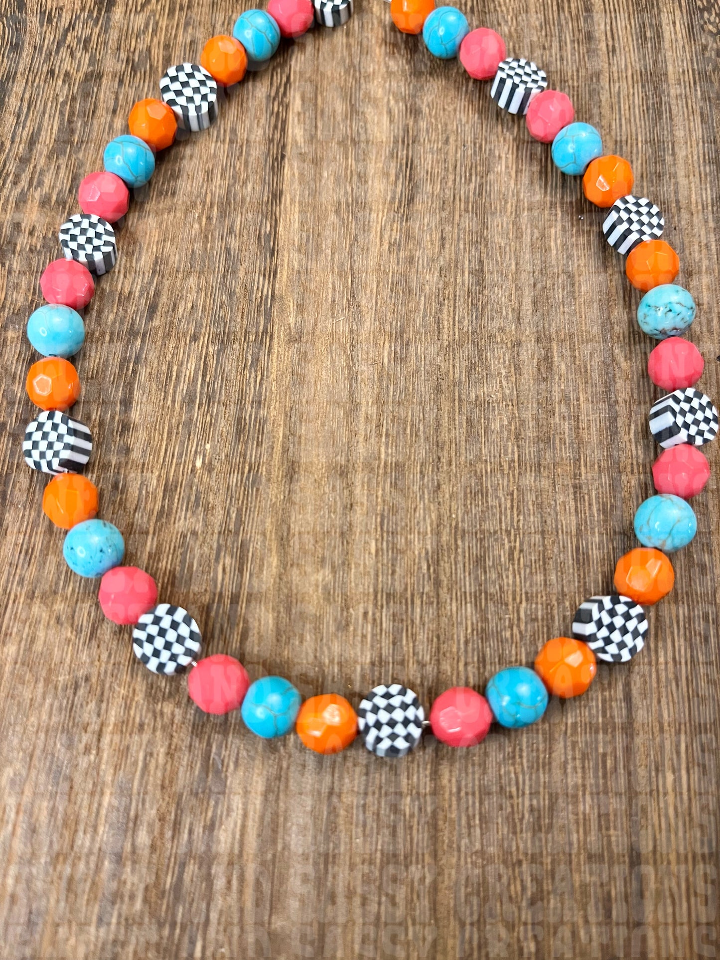 Checker Mashup Necklace