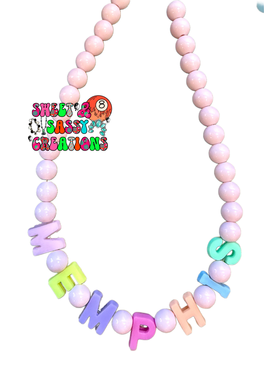 Easter Name Necklace (please leave size in notes at checkout)