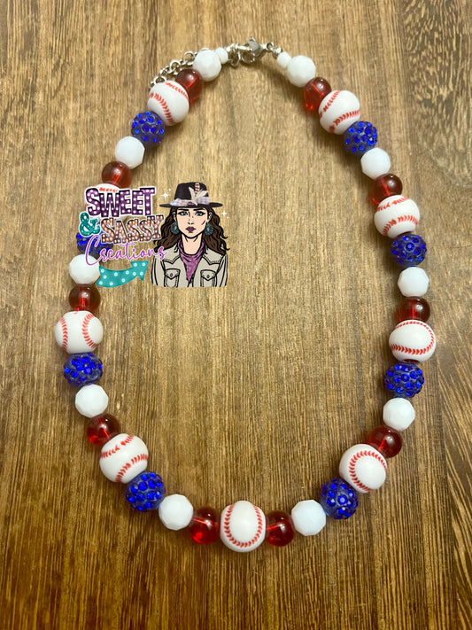 Baseball Necklace (please leave size in notes at checkout)