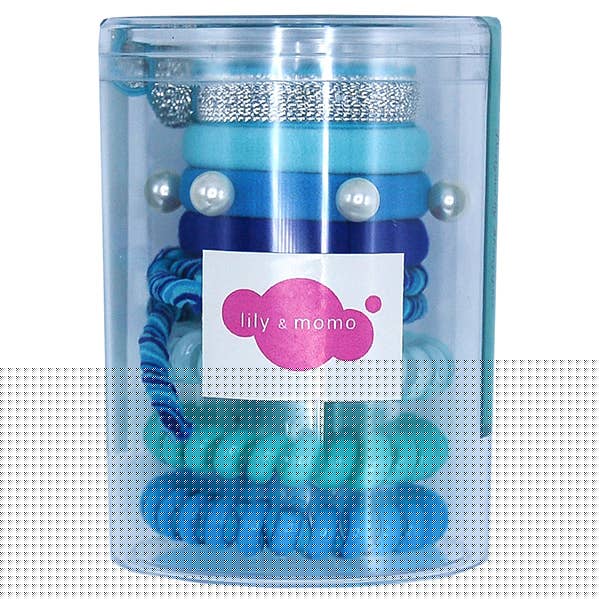 Hair Ties Pop set- Blue