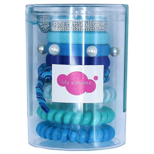 Hair Ties Pop set- Blue
