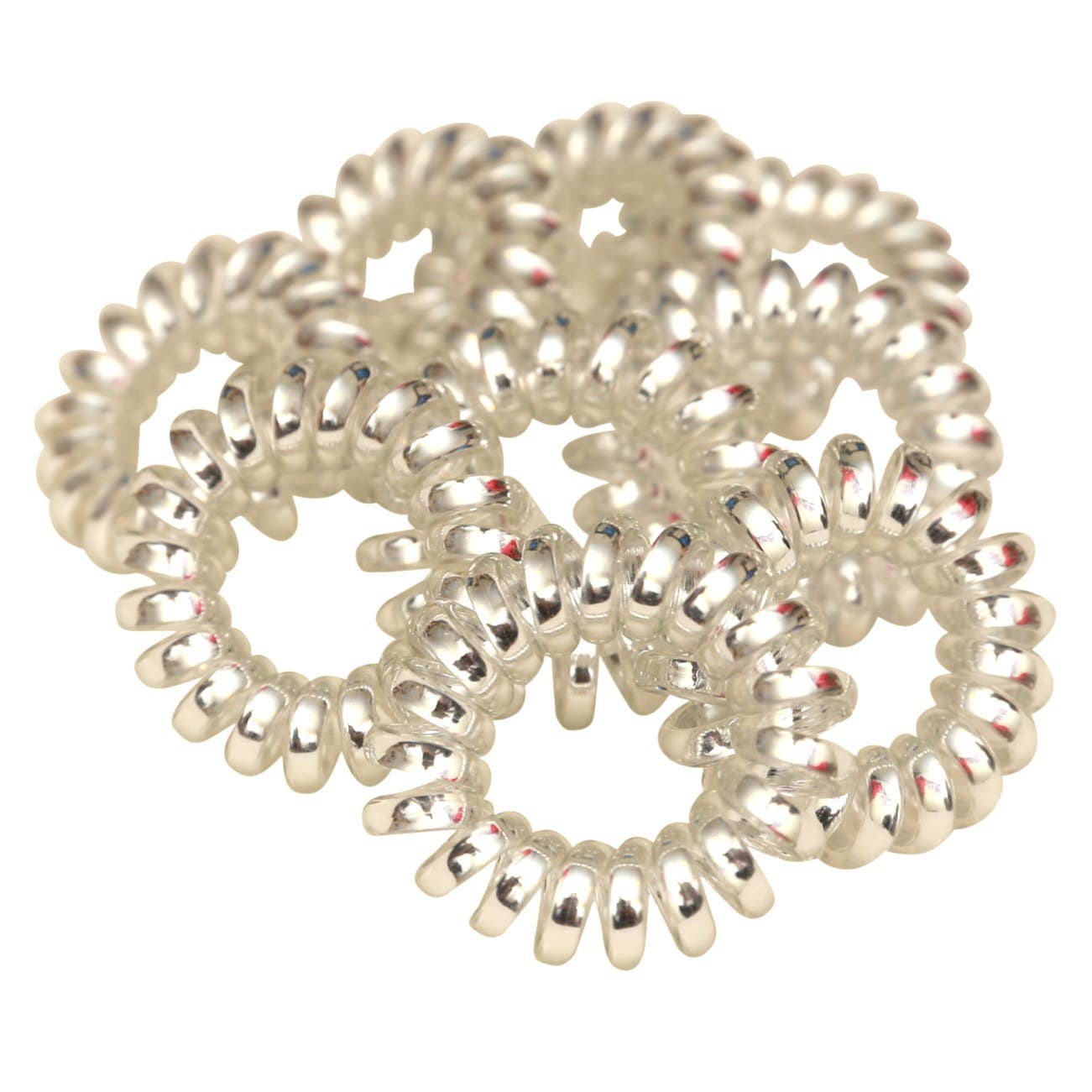 Clear Spiral hair ties