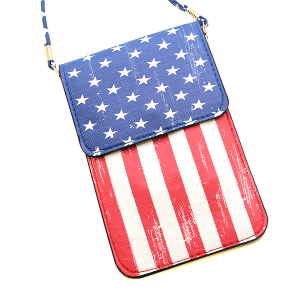 Flag crossover purse